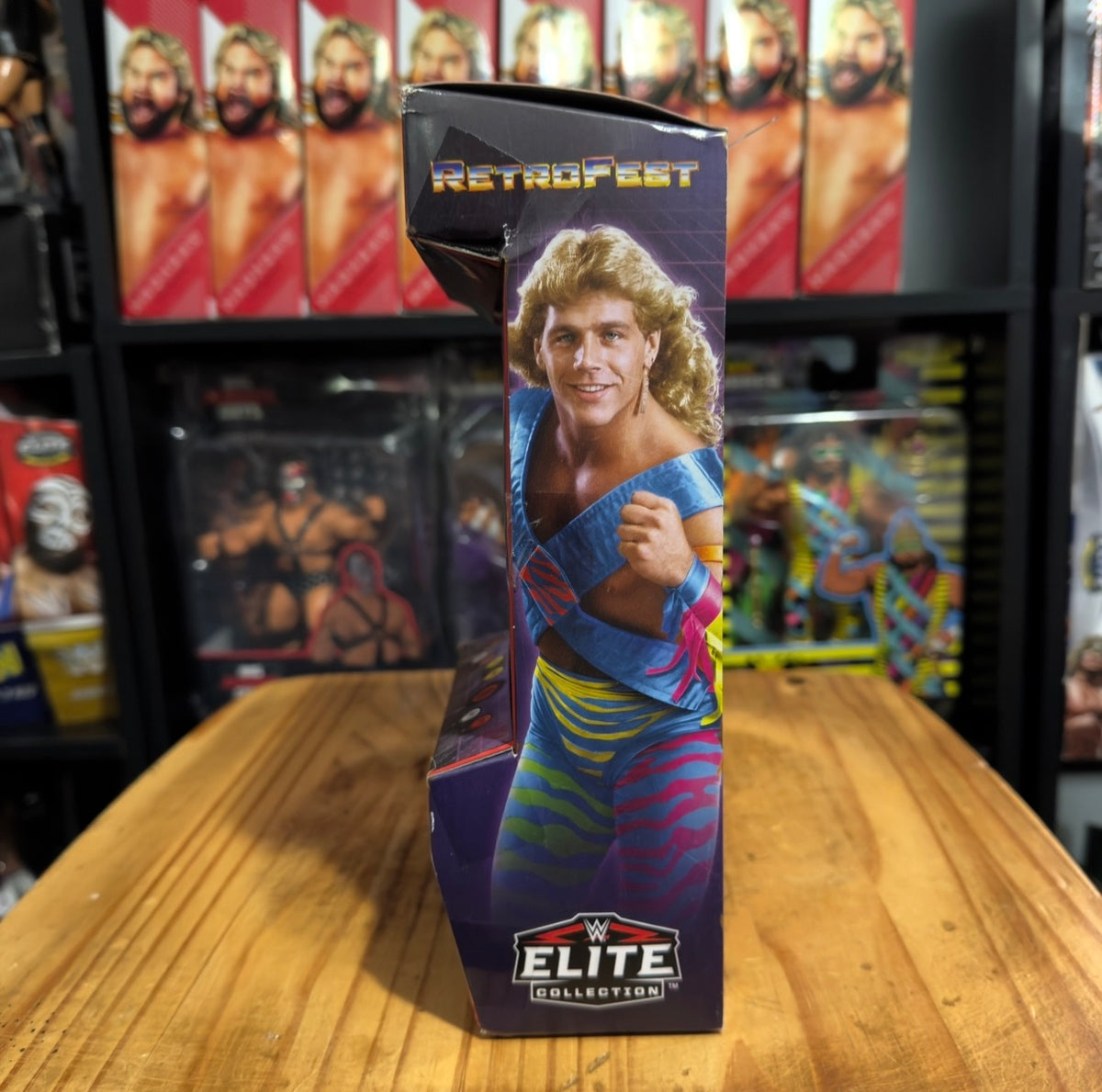 RetroFest Elite Collection boxed action figure featuring Shawn Michaels portrait