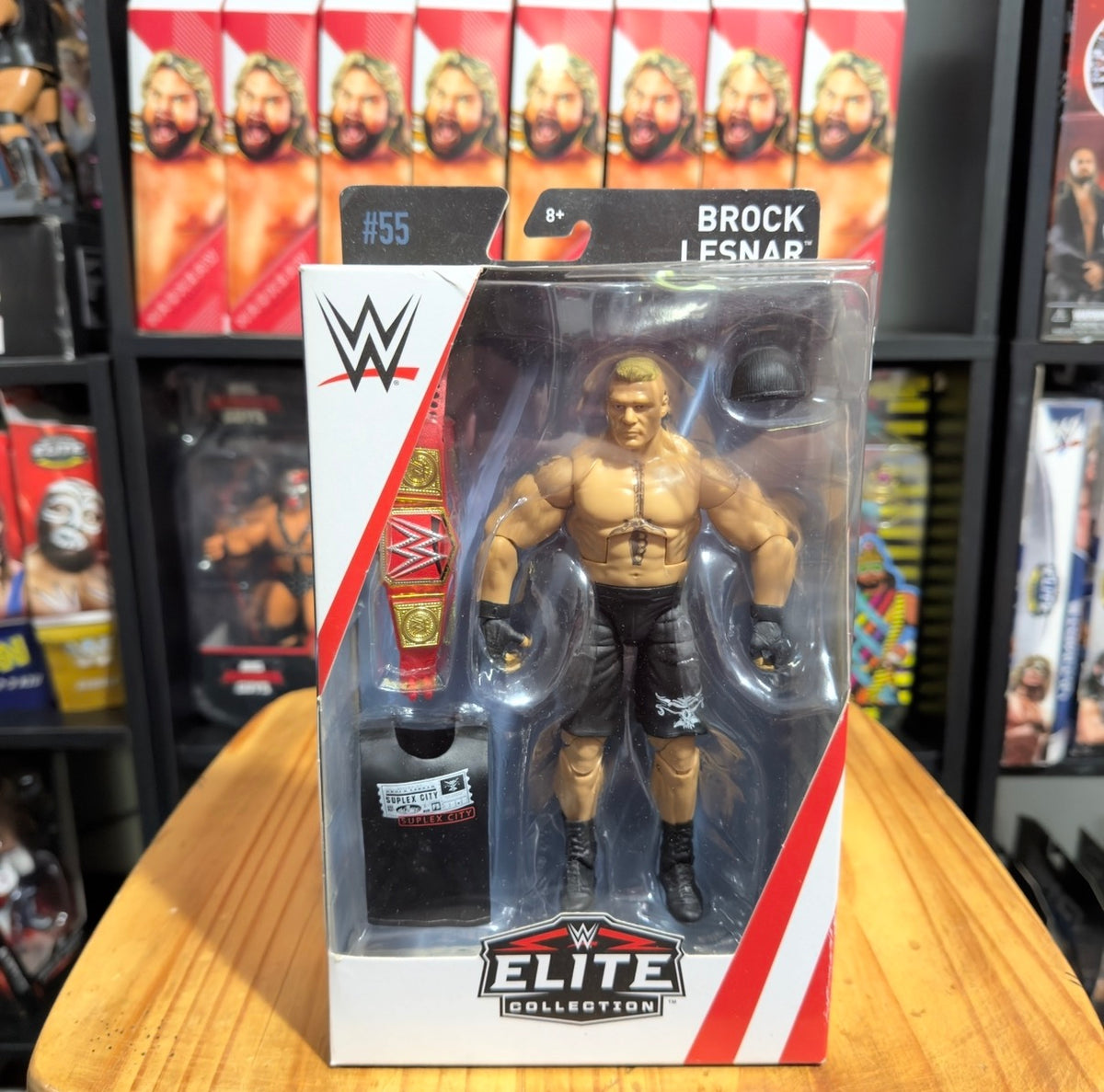 Brock Lesnar WWE Elite Collection #55 action figure in blister package