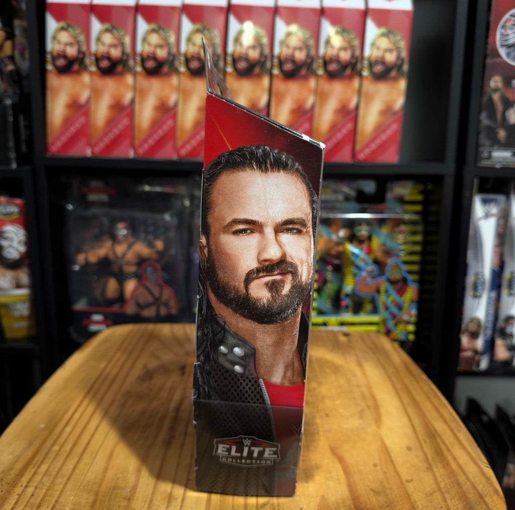 Drew McIntyre WWE Elite Survivor Series collectible figure in retail box, front portrait