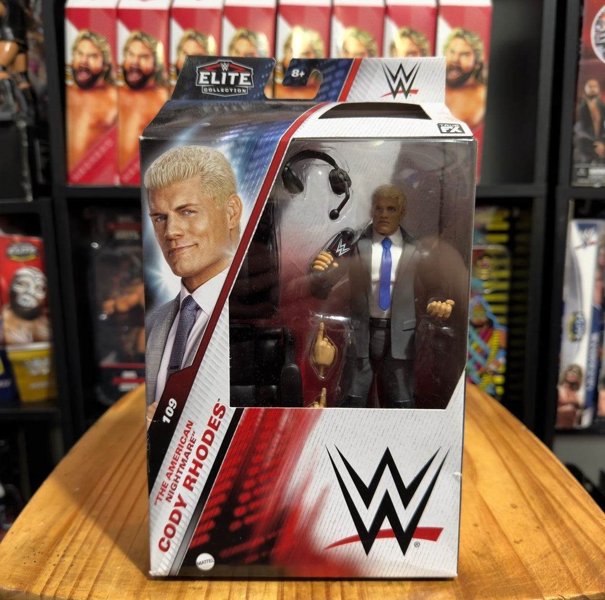 WWE Elite Collection Cody Rhodes action figure in clear blister package