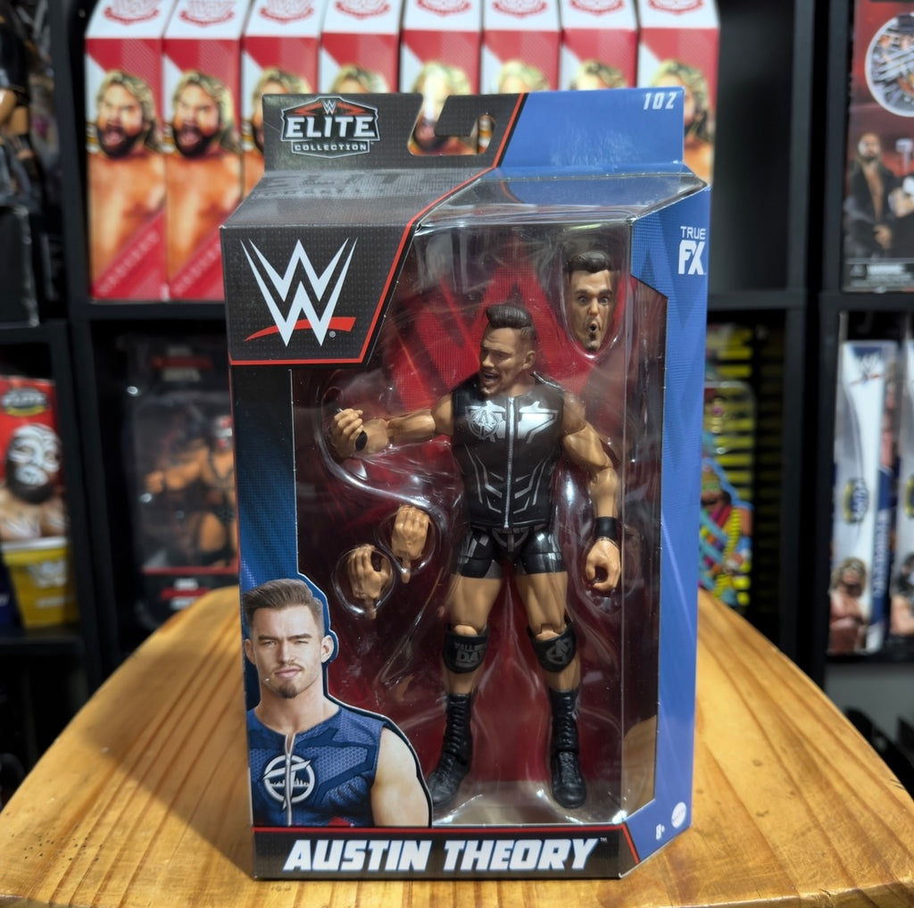 Austin Theory Elite Series 102 action figure in retail box with figure window
