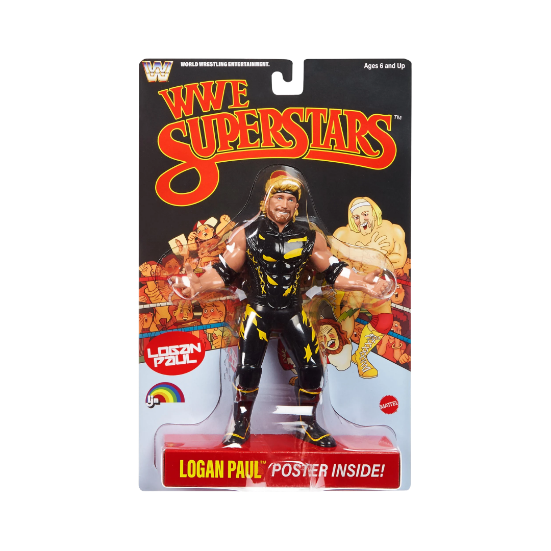 Logan Paul -LJN WWE Superstars Series 1 (Black Card) - Wrestling Thrift