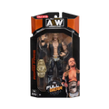 AEW wrestling action figure in retail box with Full Gear design and belt accessory