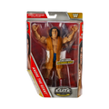 WWE Elite Andre the Giant action figure in retail box, yellow outfit, raised fists