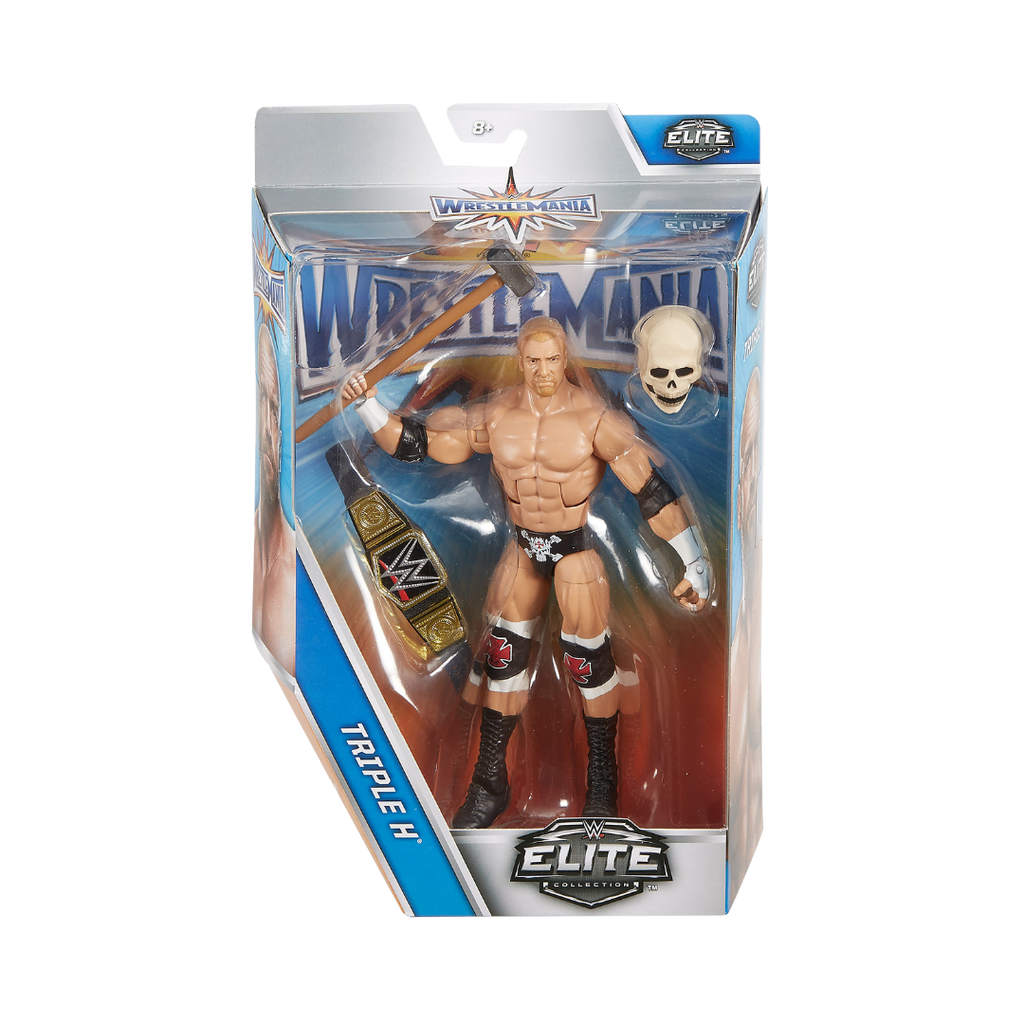 WWE WrestleMania Elite Triple H action figure in retail box