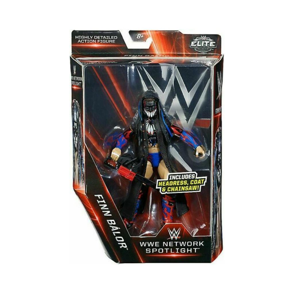 Finn Balor WWE Elite Network Spotlight action figure in display box