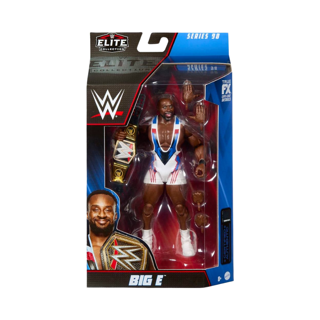 WWE Big E Elite Collection Series 98 boxed wrestling action figure with accessories