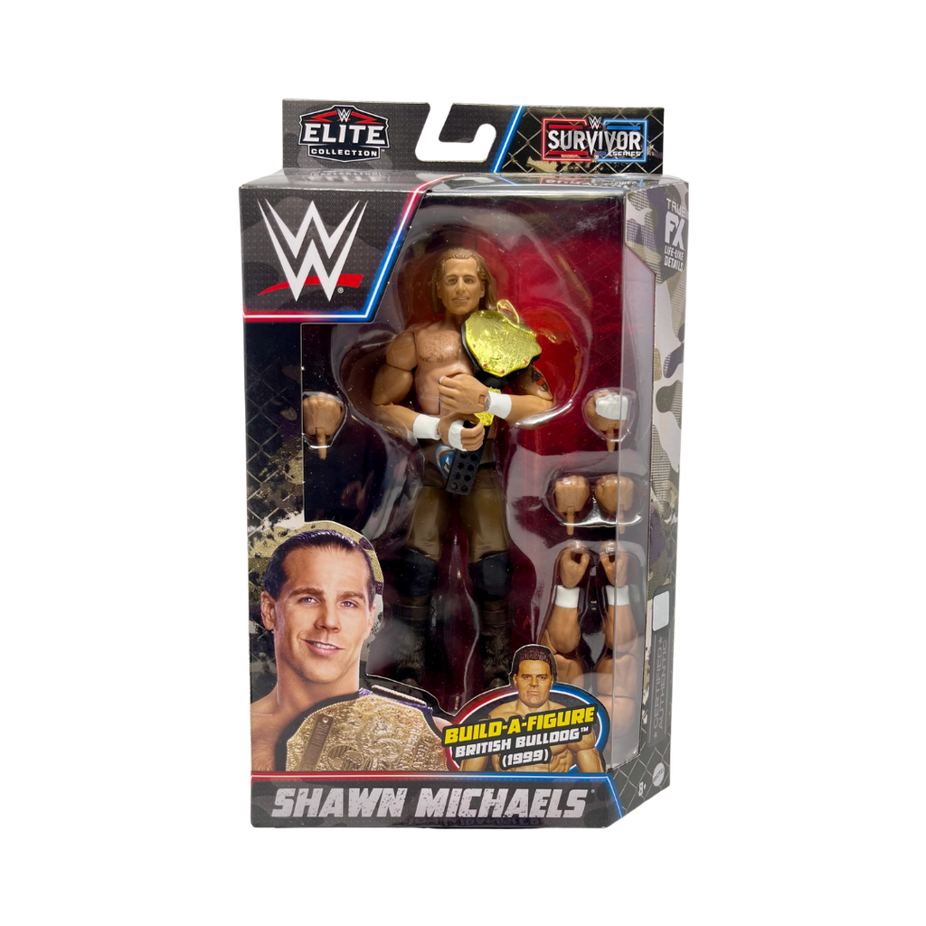 WWE Elite Shawn Michaels action figure in Survivor Series retail box