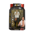 Samoa Joe AEW action figure in retail box, wearing black gear with white towel