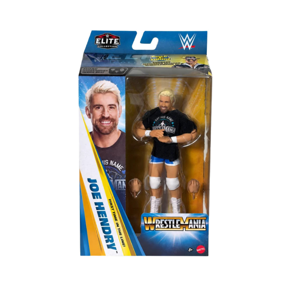 Joe Hendry WWE Elite WrestleMania 2027 action figure in retail box