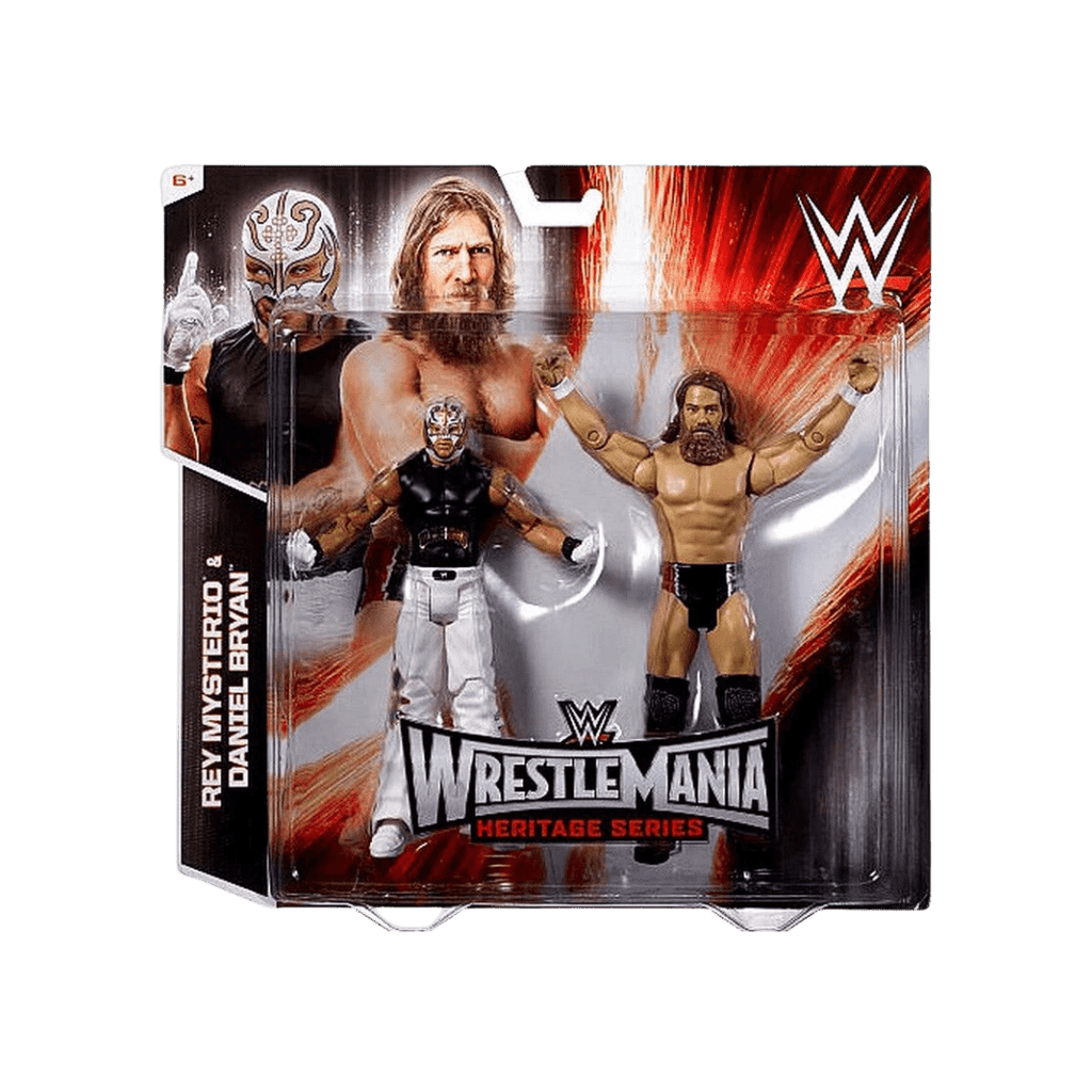 Rey Mysterio & Daniel Bryan WWE WrestleMania Heritage Series Figure Set - Wrestling Thrift
