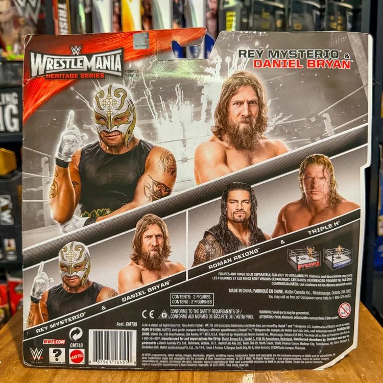 Rey Mysterio & Daniel Bryan WWE WrestleMania Heritage Series Figure Set - Wrestling Thrift