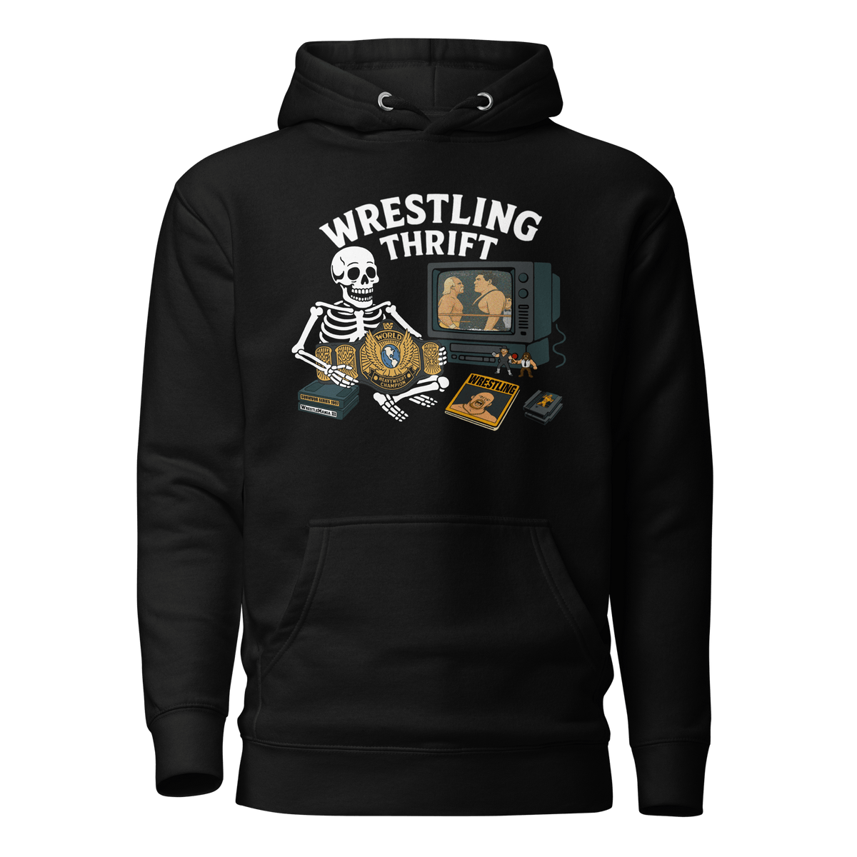 Wrestling NEVER Dies Hoodie - Wrestling Thrift